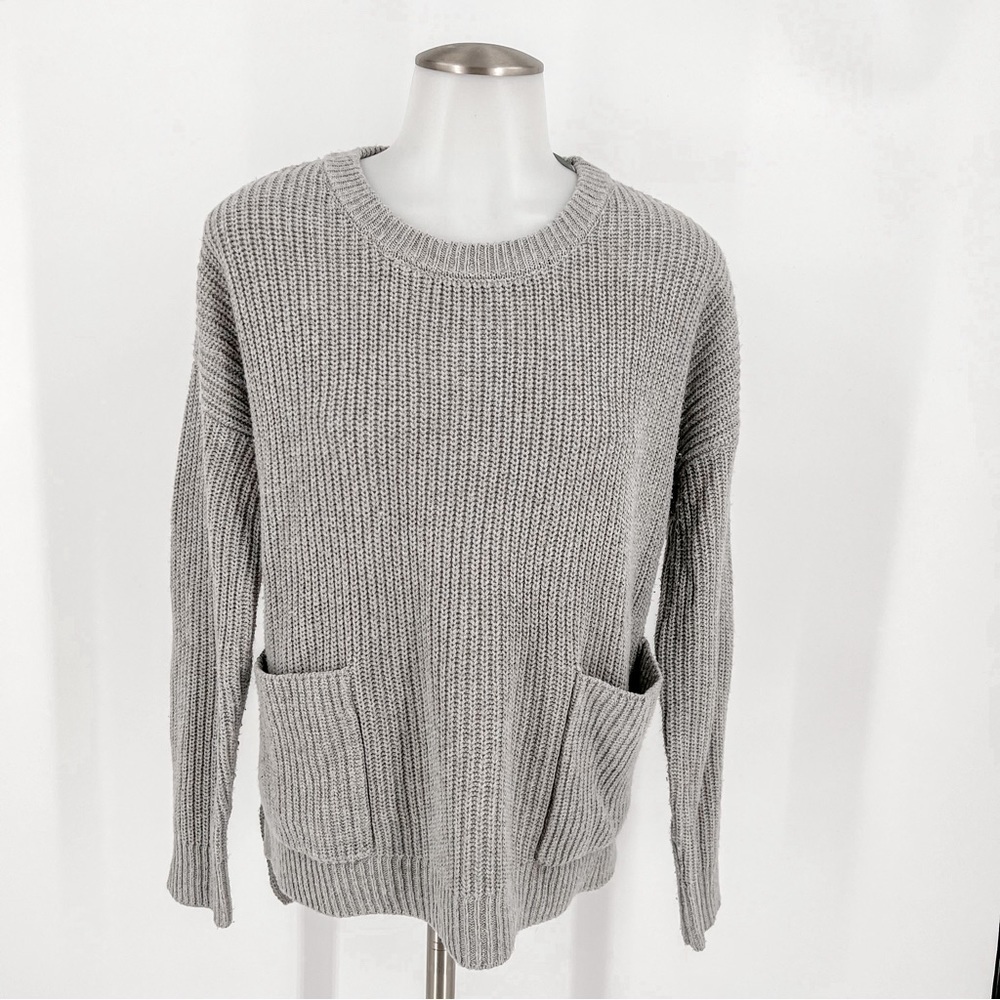 Melloday Sweaters Two Pocket Pullover Sweater